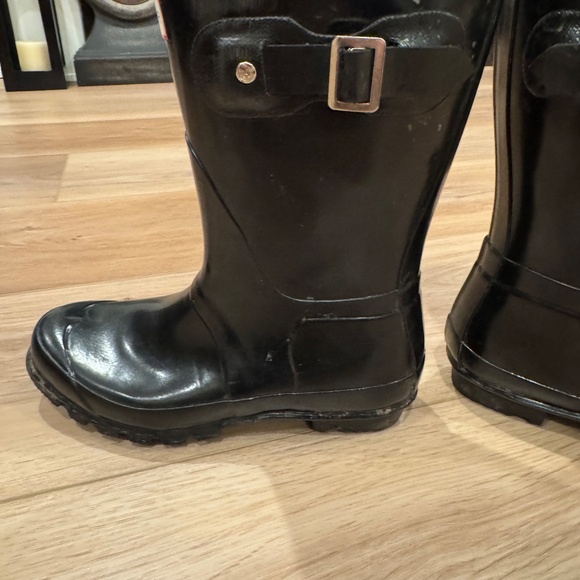 Womens Hunter Original Short Gloss Rain boot Size 7 - Picture 3 of 8